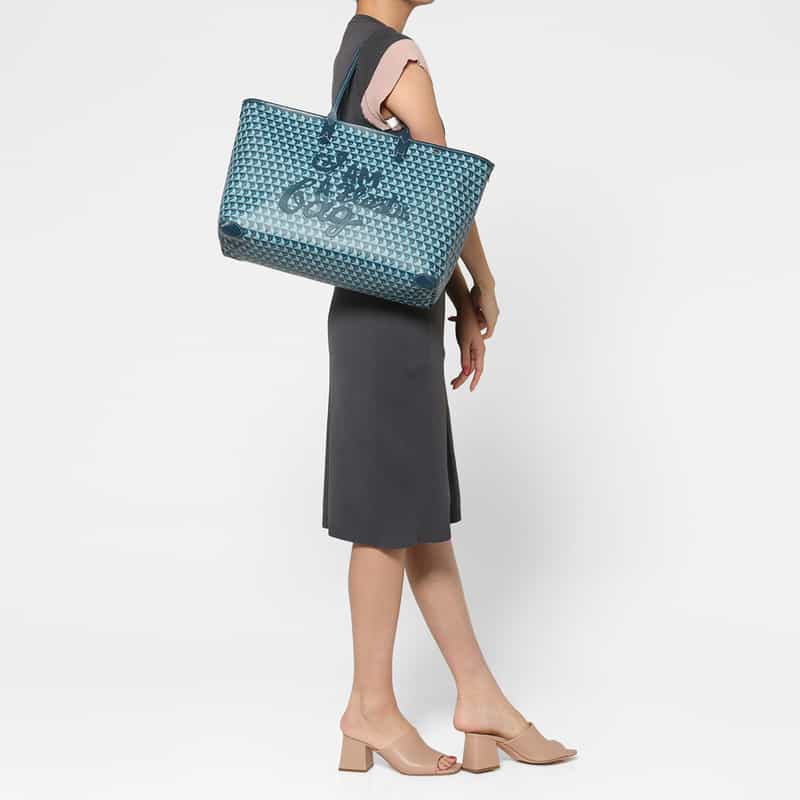 ANYA HINDMARCH ANYA HINDMARCH＜アニヤ ハインドマーチ＞ フラグメントケース “I am a Plastic Bag“ BLUE