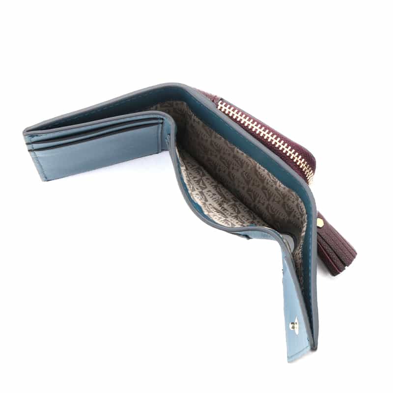 ANYA HINDMARCH ANYA HINDMARCH＜アニヤ ハインドマーチ＞ 三つ折りウォレット BLUE