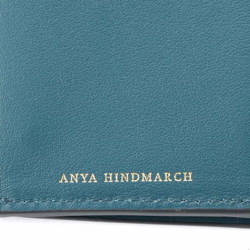 ANYA HINDMARCH ANYA HINDMARCH＜アニヤ ハインドマーチ＞ 三つ折りウォレット BLUE