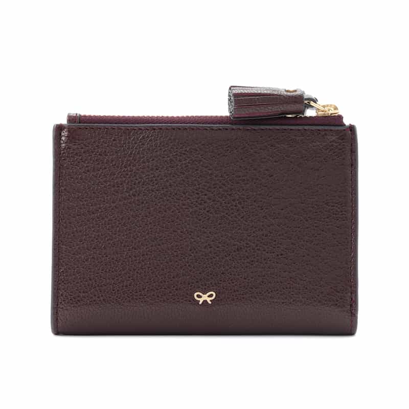 ANYA HINDMARCH ANYA HINDMARCH＜アニヤ ハインドマーチ＞ ダブルジップコンパクトウォレット BLUE