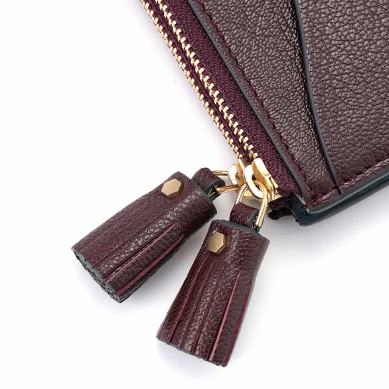 ANYA HINDMARCH ANYA HINDMARCH＜アニヤ ハインドマーチ＞ ダブルジップコンパクトウォレット BLUE