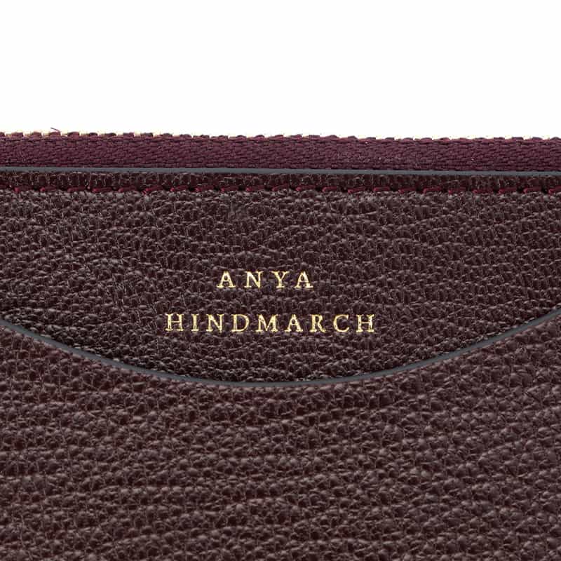 ANYA HINDMARCH ANYA HINDMARCH＜アニヤ ハインドマーチ＞ ダブルジップコンパクトウォレット BLUE