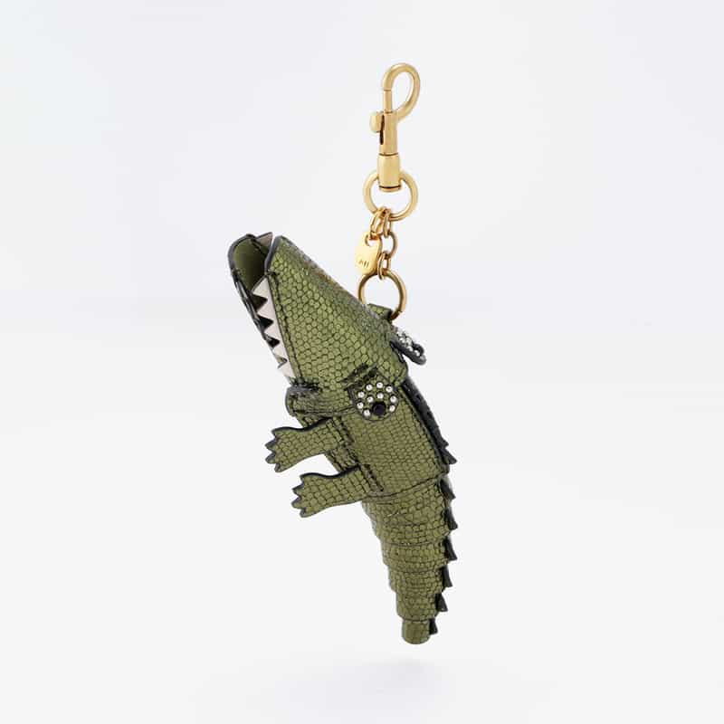 ANYA HINDMARCH ANYA HINDMARCH＜アニヤ ハインドマーチ＞ チャーム（クロコダイル） GREEN