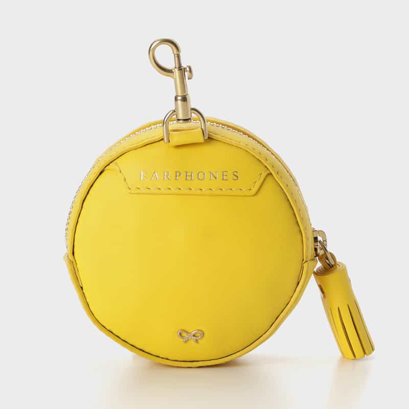 ANYA HINDMARCH ANYA HINDMARCH＜アニヤ ハインドマーチ＞ イヤフォンポーチ "WINK" YELLOW
