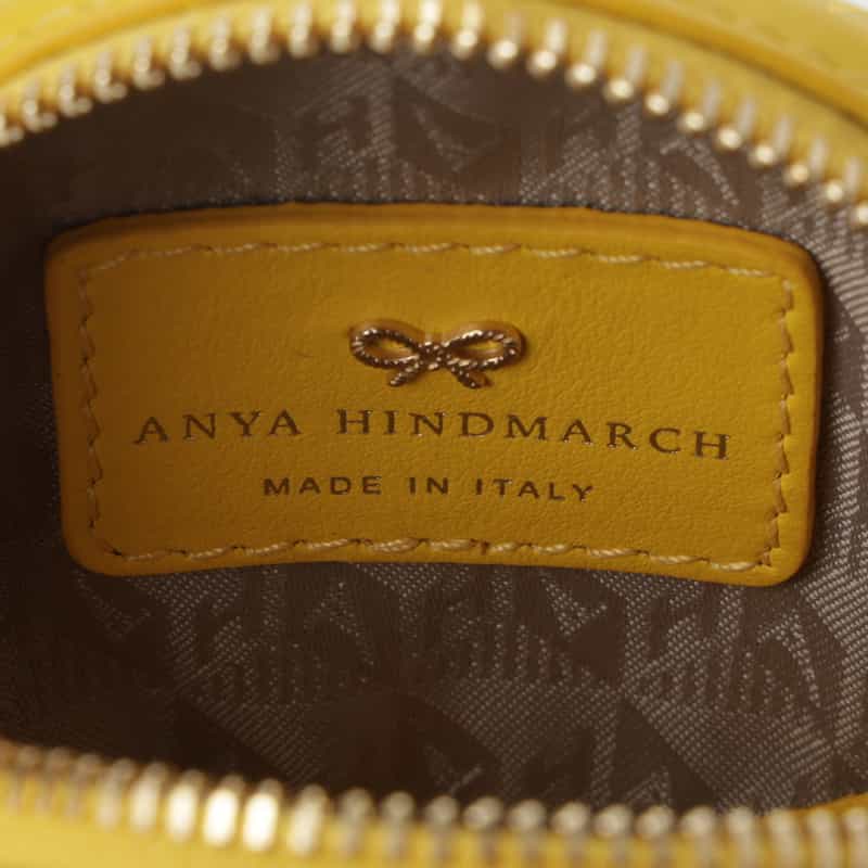 ANYA HINDMARCH ANYA HINDMARCH＜アニヤ ハインドマーチ＞ イヤフォンポーチ "WINK" YELLOW