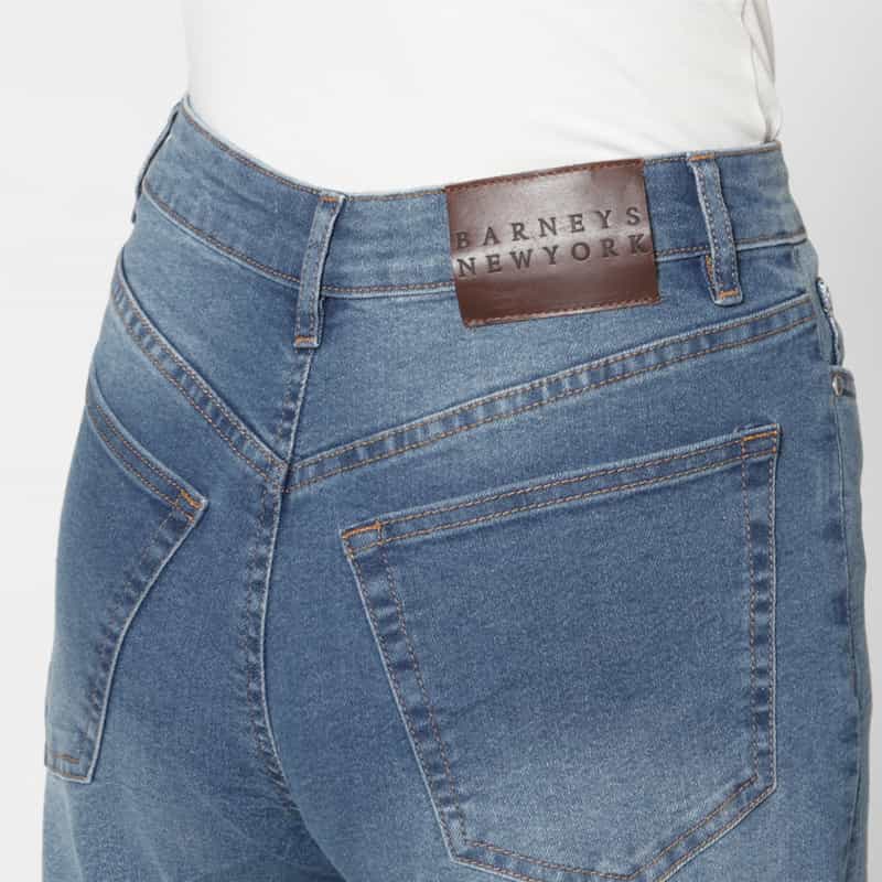 BARNEYS NEW YORK ウォッシャブル 5ポケット ストレッチデニムパンツ BLUE