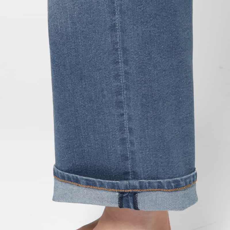 BARNEYS NEW YORK ウォッシャブル 5ポケット ストレッチデニムパンツ BLUE