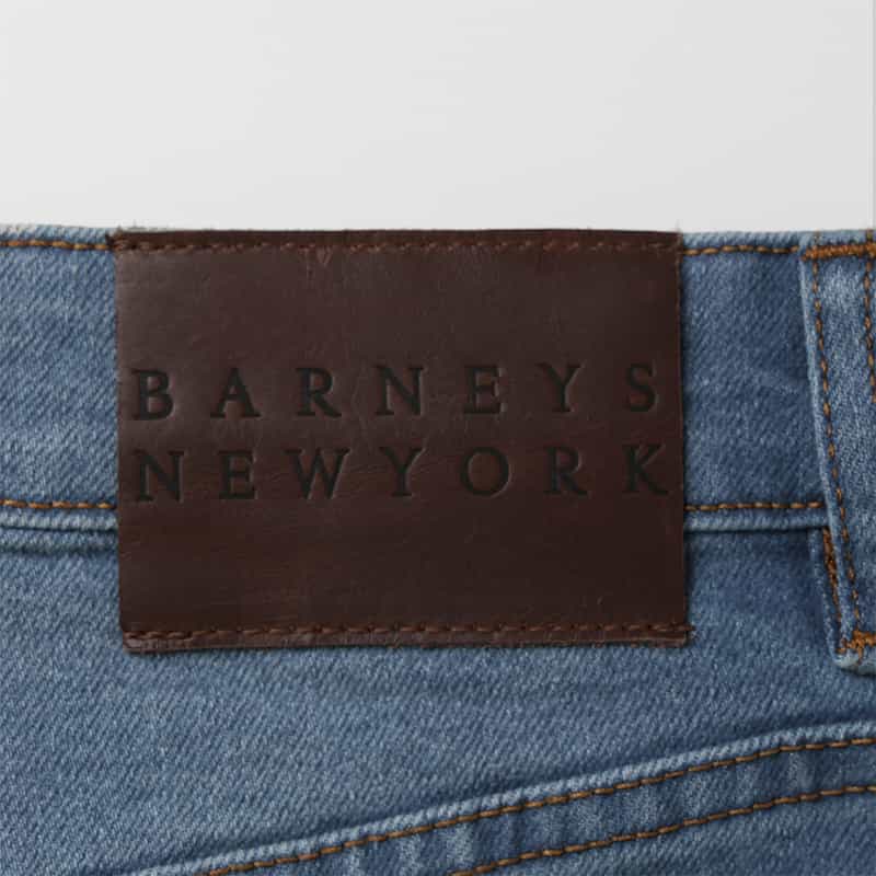 BARNEYS NEW YORK ウォッシャブル 5ポケット ストレッチデニムパンツ BLUE
