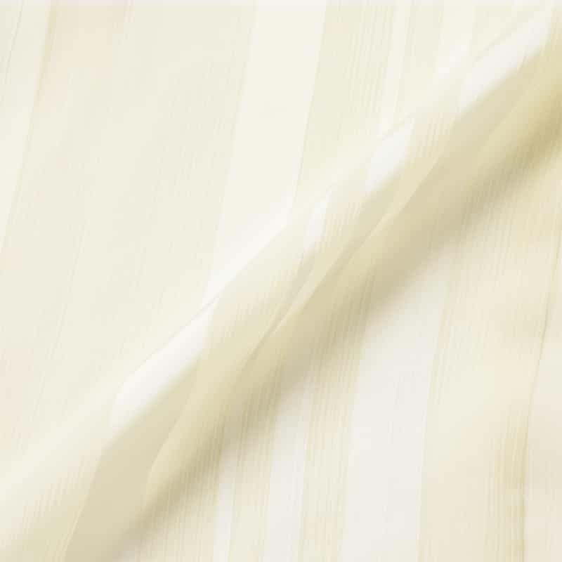 BARNEYS NEW YORK ウォッシャブル シアー素材 ランダムストライプ柄ボウタイブラウス （インナーキャミソール付き） IVORY