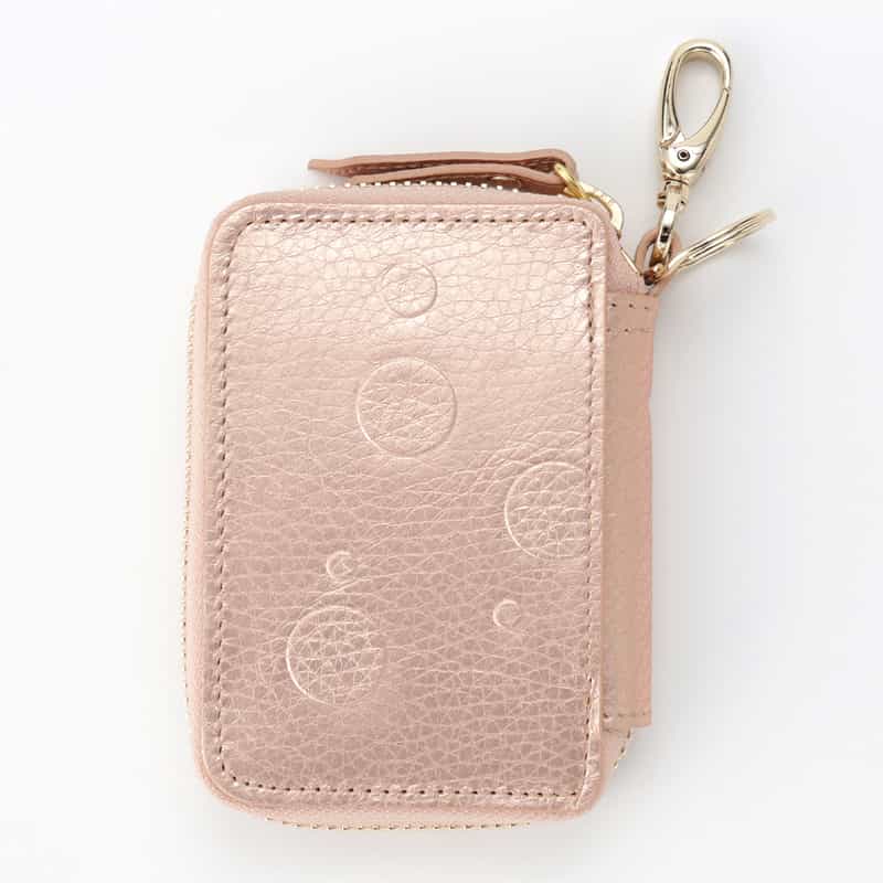 BARNEYS NEW YORK ドット柄型押し キーケース GOLD