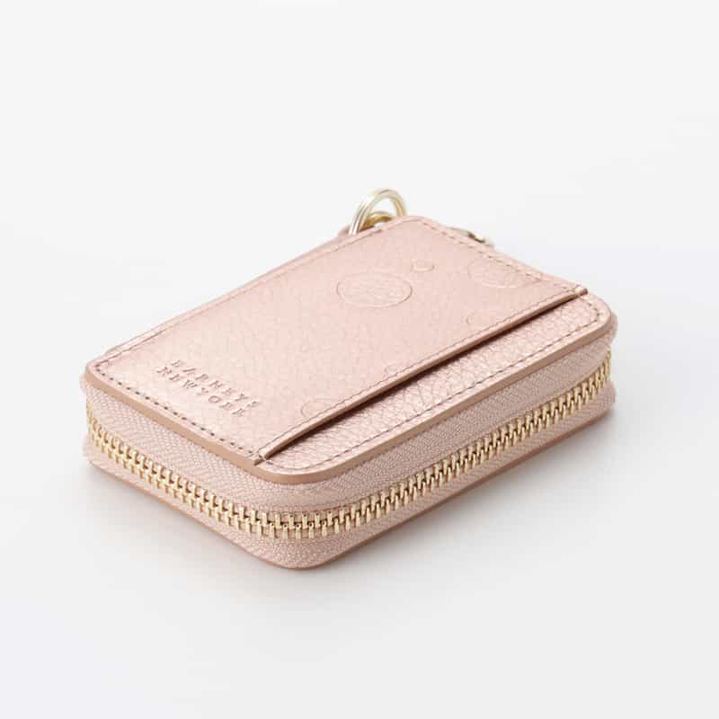 BARNEYS NEW YORK ドット柄型押し キーケース GOLD