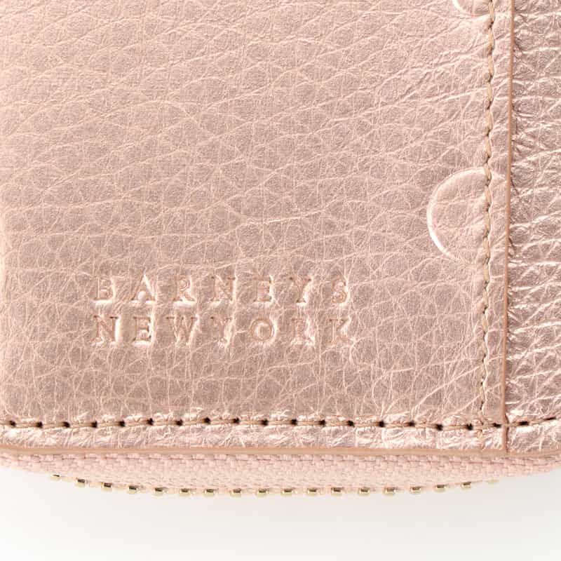 BARNEYS NEW YORK ドット柄型押し キーケース GOLD