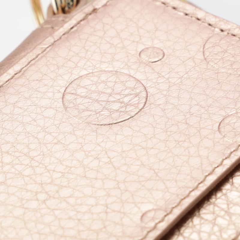 BARNEYS NEW YORK ドット柄型押し キーケース GOLD