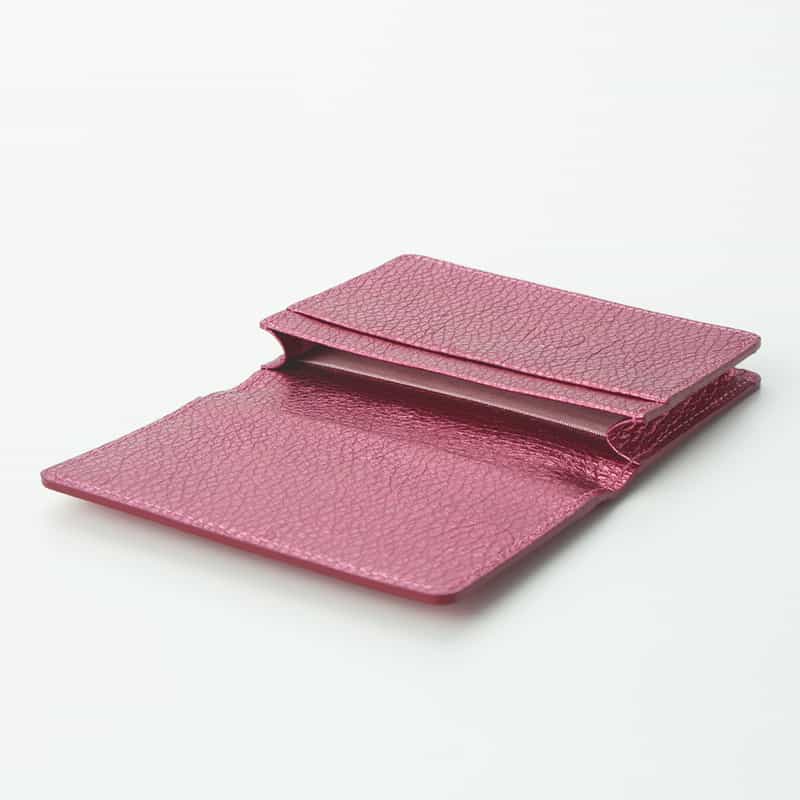 BARNEYS NEW YORK ドット柄型押し カードケース PINK
