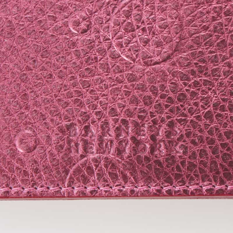 BARNEYS NEW YORK ドット柄型押し カードケース PINK