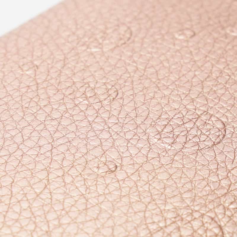 BARNEYS NEW YORK ドット柄型押し ラウンドジップ ロングウォレット GOLD