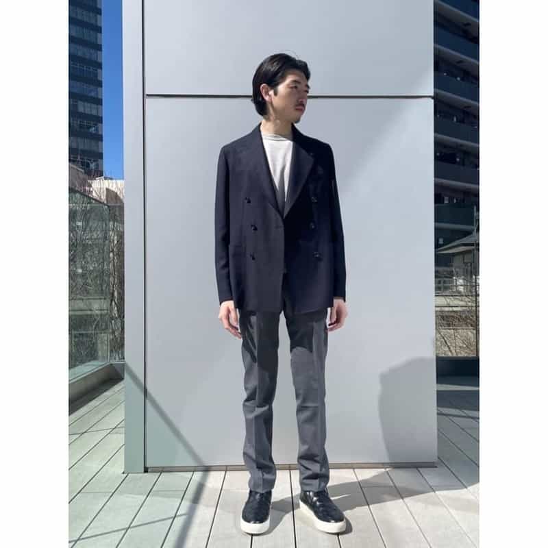 GERMANO GERMANO＜ジェルマーノ＞ スラックスパンツ GRAY