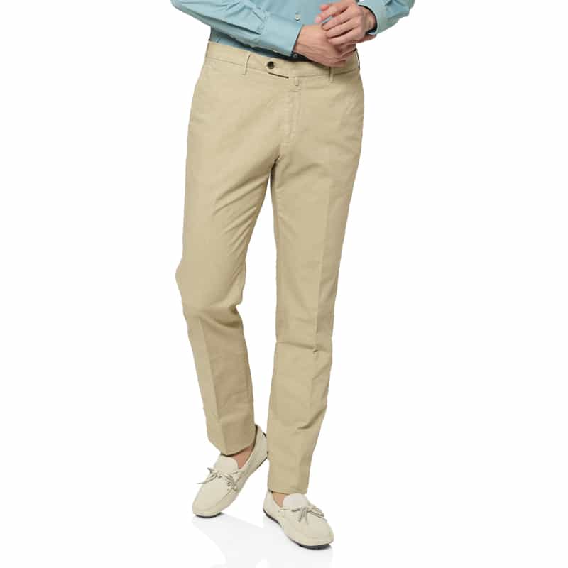 GERMANO GERMANO＜ジェルマーノ＞ コットンリネン素材スラックスパンツ BEIGE