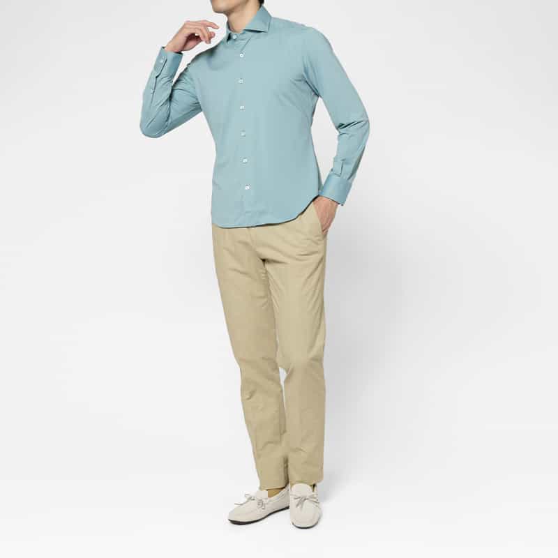 GERMANO GERMANO＜ジェルマーノ＞ コットンリネン素材スラックスパンツ BEIGE