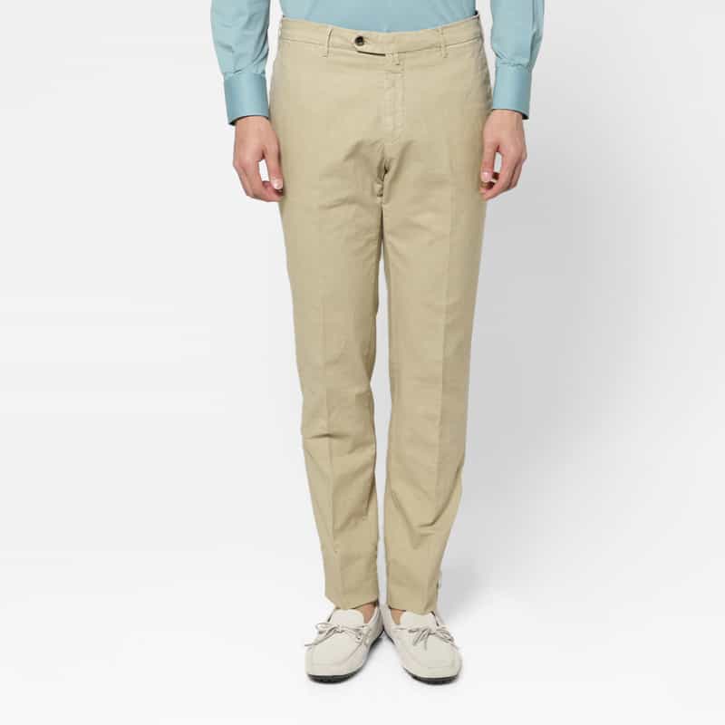 GERMANO GERMANO＜ジェルマーノ＞ コットンリネン素材スラックスパンツ BEIGE