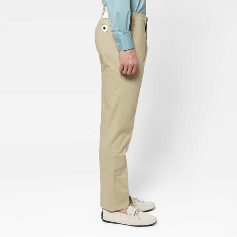GERMANO GERMANO＜ジェルマーノ＞ コットンリネン素材スラックスパンツ BEIGE