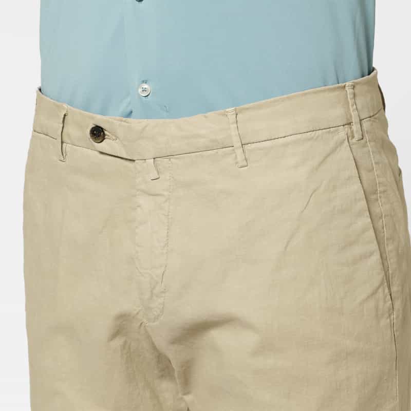 GERMANO GERMANO＜ジェルマーノ＞ コットンリネン素材スラックスパンツ BEIGE