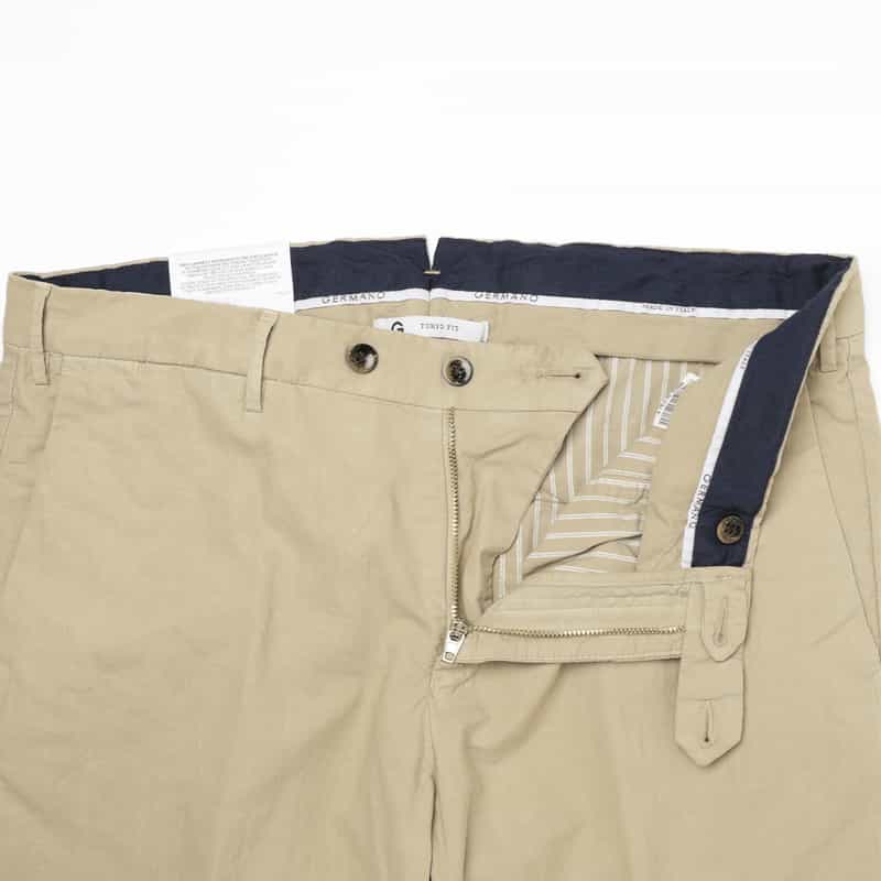 GERMANO GERMANO＜ジェルマーノ＞ コットンリネン素材スラックスパンツ BEIGE