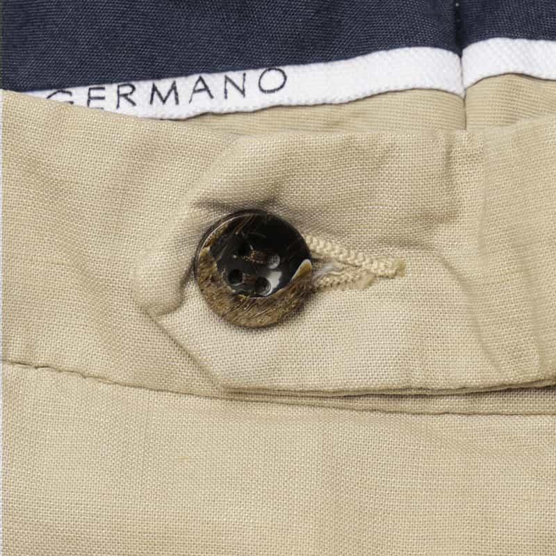 GERMANO GERMANO＜ジェルマーノ＞ コットンリネン素材スラックスパンツ BEIGE