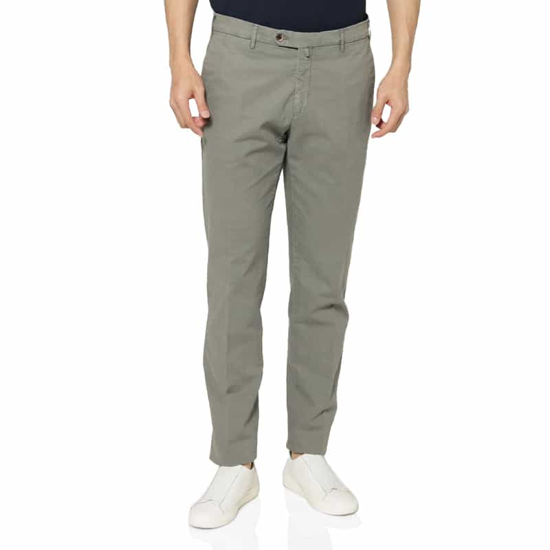 GERMANO GERMANO＜ジェルマーノ＞ コットンリネン素材スラックスパンツ GRAY