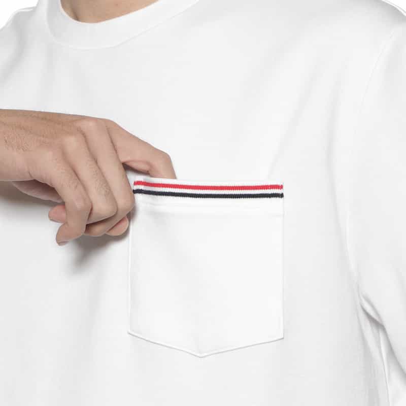 THOM BROWNE THOM BROWNE＜トム ブラウン＞ ポケット付きカットソー WHITE