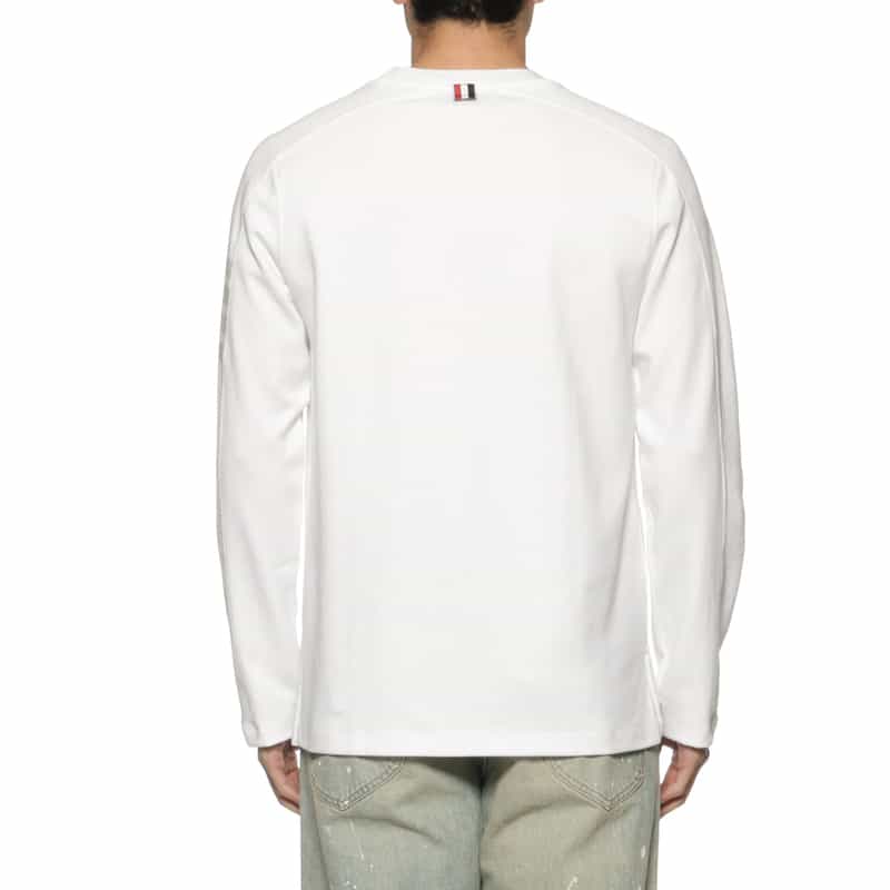 THOM BROWNE THOM BROWNE＜トム ブラウン＞ ロングスリーブカットソー WHITE