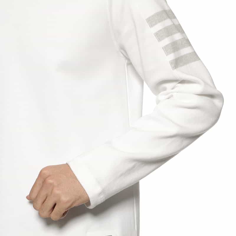 THOM BROWNE THOM BROWNE＜トム ブラウン＞ ロングスリーブカットソー WHITE