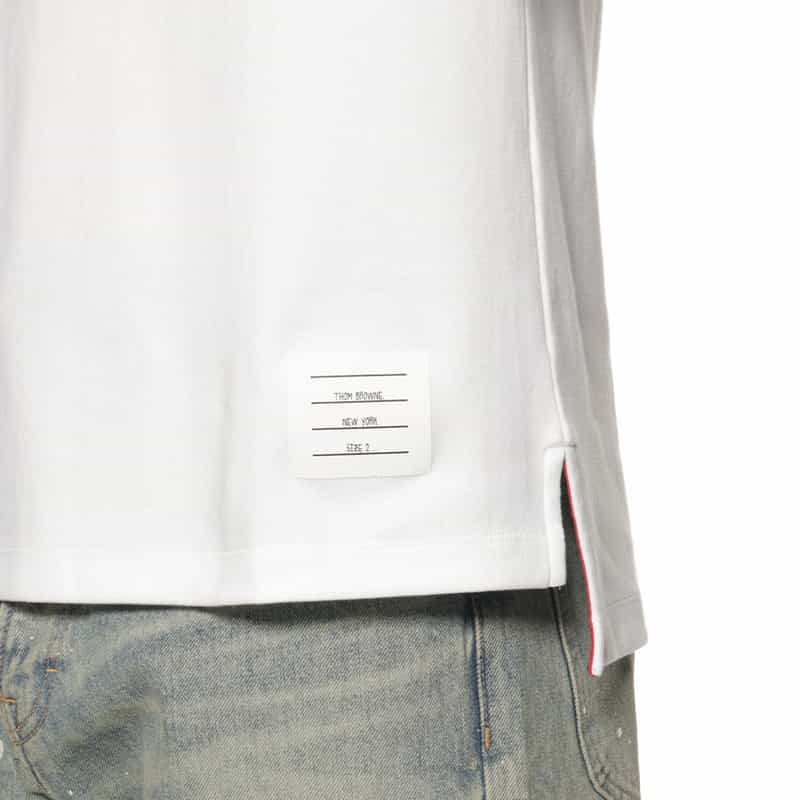 THOM BROWNE THOM BROWNE＜トム ブラウン＞ ロングスリーブカットソー WHITE