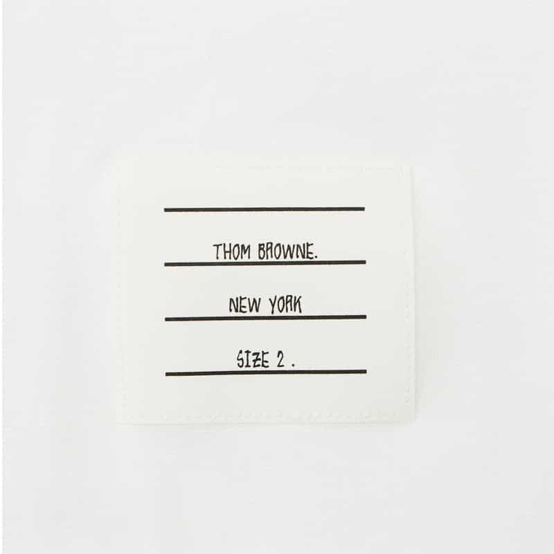 THOM BROWNE THOM BROWNE＜トム ブラウン＞ ロングスリーブカットソー WHITE