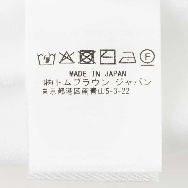 THOM BROWNE THOM BROWNE＜トム ブラウン＞ ロングスリーブカットソー WHITE