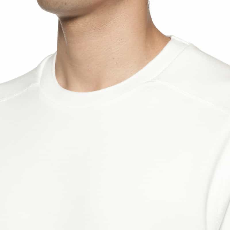 THOM BROWNE THOM BROWNE＜トム ブラウン＞ クルーネックカットソー WHITE