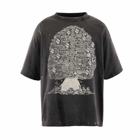 SAINT MXXXXXX＜セイント マイケル＞ ヴィンテージ加工グラフィックTシャツ