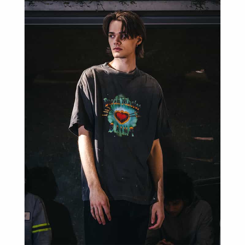 SAINT MXXXXXX＜セント マイケル＞ ヴィンテージ加工プリントTシャツ