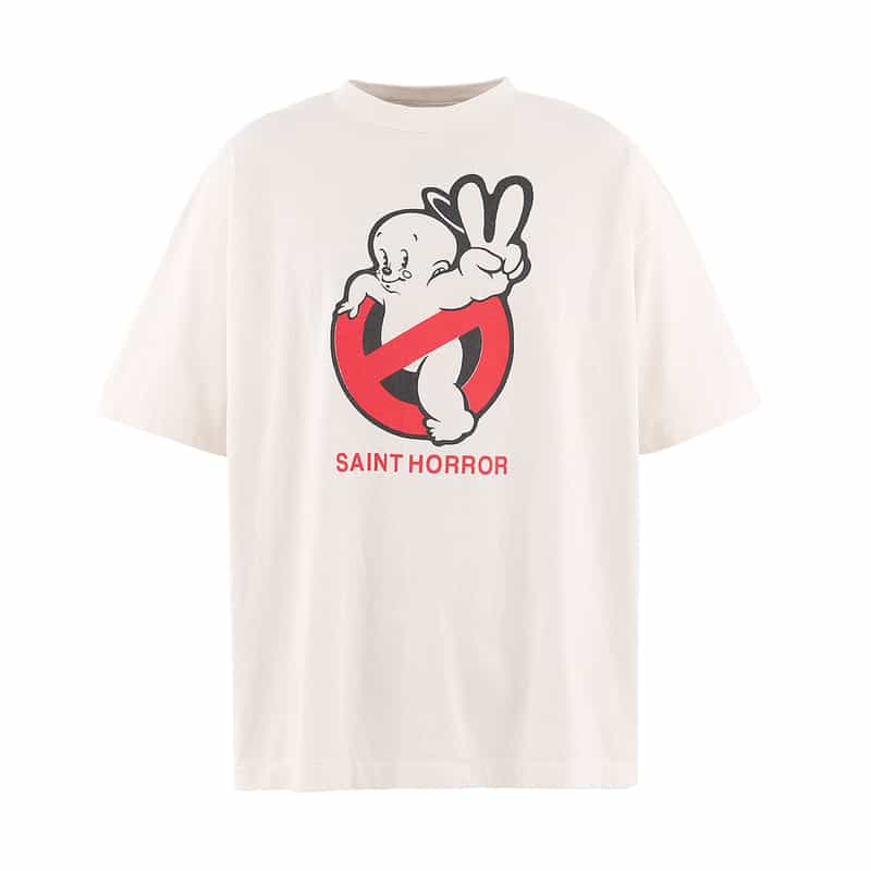 SAINT MXXXXXX SAINT MXXXXXX＜セイント マイケル＞ ヴィンテージ加工グラフィックTシャツ WHITE