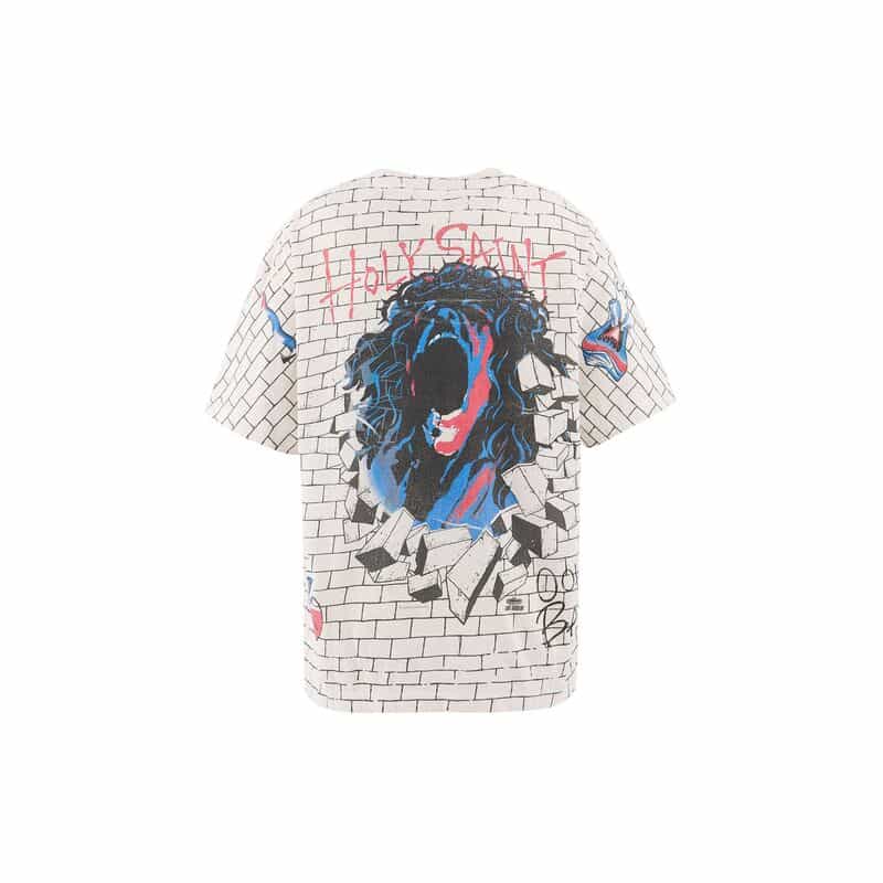 SAINT MXXXXXX SAINT MXXXXXX＜セント マイケル＞ ヴィンテージ加工プリントTシャツ WHITE