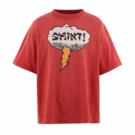 SAINT MXXXXXX＜セント マイケル＞ ヴィンテージ加工プリントTシャツ