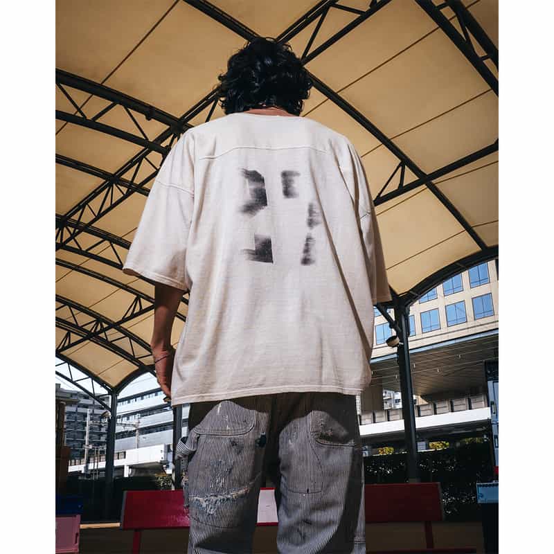 SAINT MXXXXXX SAINT MXXXXXX＜セント マイケル＞ ヴィンテージ加工グラフィックTシャツ WHITE