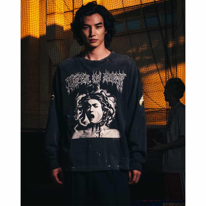 SAINT MXXXXXX＜セント マイケル＞ ヴィンテージ加工ロングスリーブカットソー