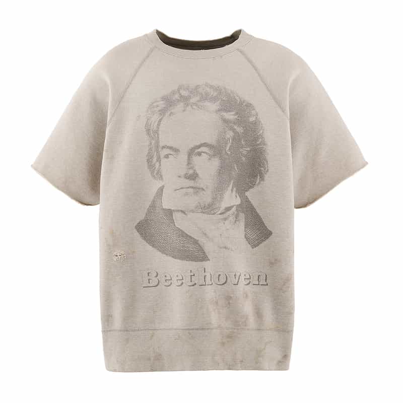 SAINT MXXXXXX SAINT MXXXXXX＜セイント マイケル＞ ヴィンテージ加工ショートスリーブスウェットプルオーバー GRAY