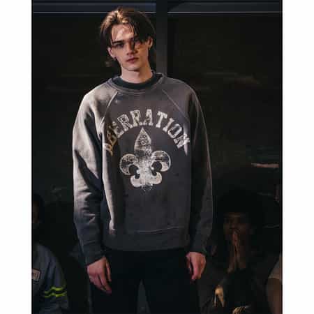 SAINT MXXXXXX＜セント マイケル＞ ヴィンテージ加工スウェットプルオーバー