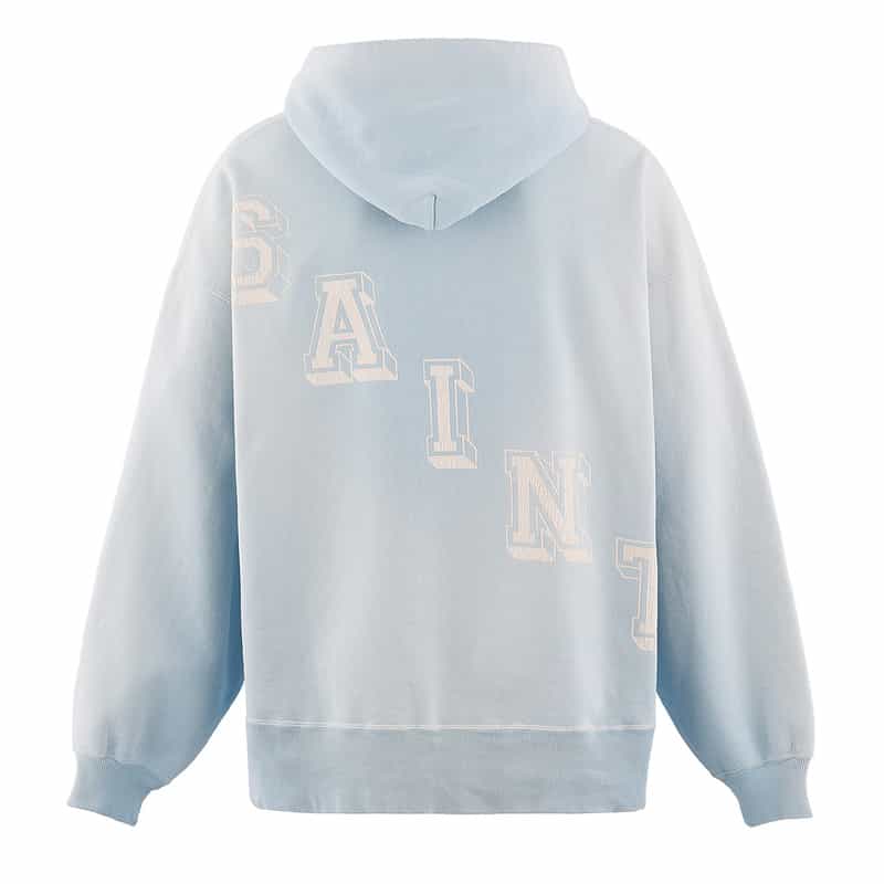 SAINT MXXXXXX SAINT MXXXXXX＜セント マイケル＞ ヴィンテージ加工スウェットフーディ BLUE