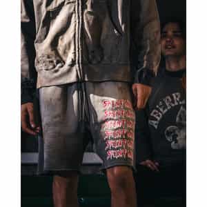 SAINT MXXXXXX＜セント マイケル＞ ヴィンテージ加工スウェットショーツ