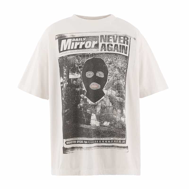 SAINT MXXXXXX SAINT MXXXXXX＜セイント マイケル＞ ヴィンテージ加工グラフィックTシャツ WHITE