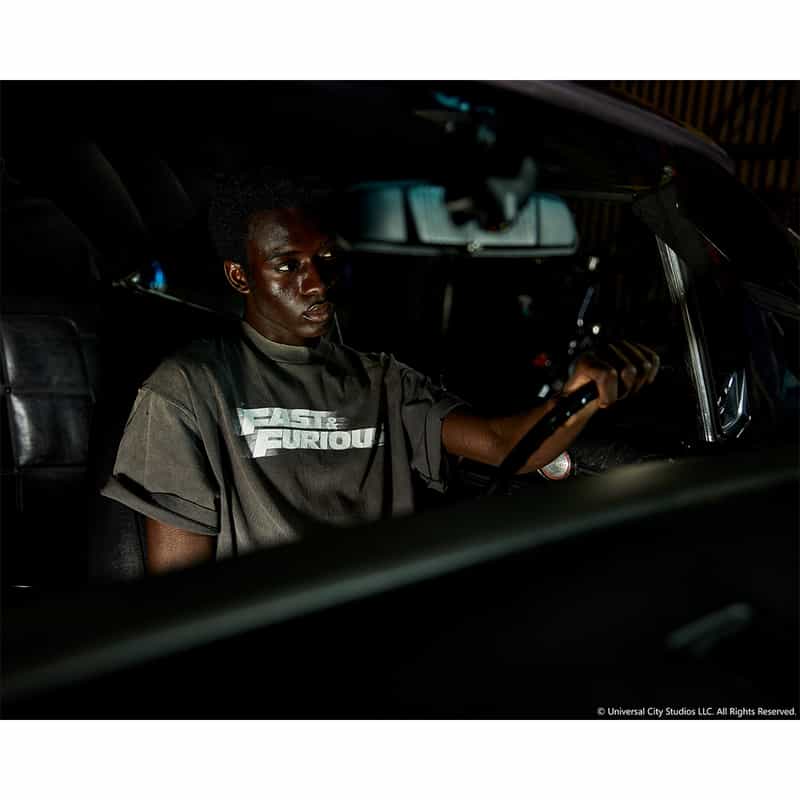 SAINT MXXXXXX SAINT MXXXXXX＜セント マイケル＞＜ワイルドスピード＞コラボレートヴィンテージ加工Tシャツ BLACK