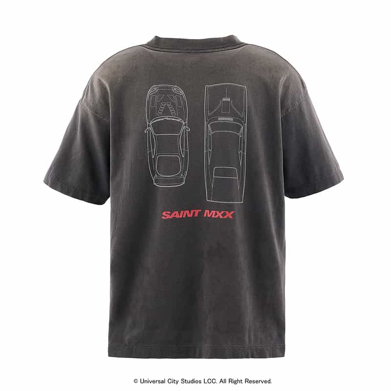 SAINT MXXXXXX SAINT MXXXXXX＜セント マイケル＞＜ワイルドスピード＞コラボレートヴィンテージ加工Tシャツ BLACK